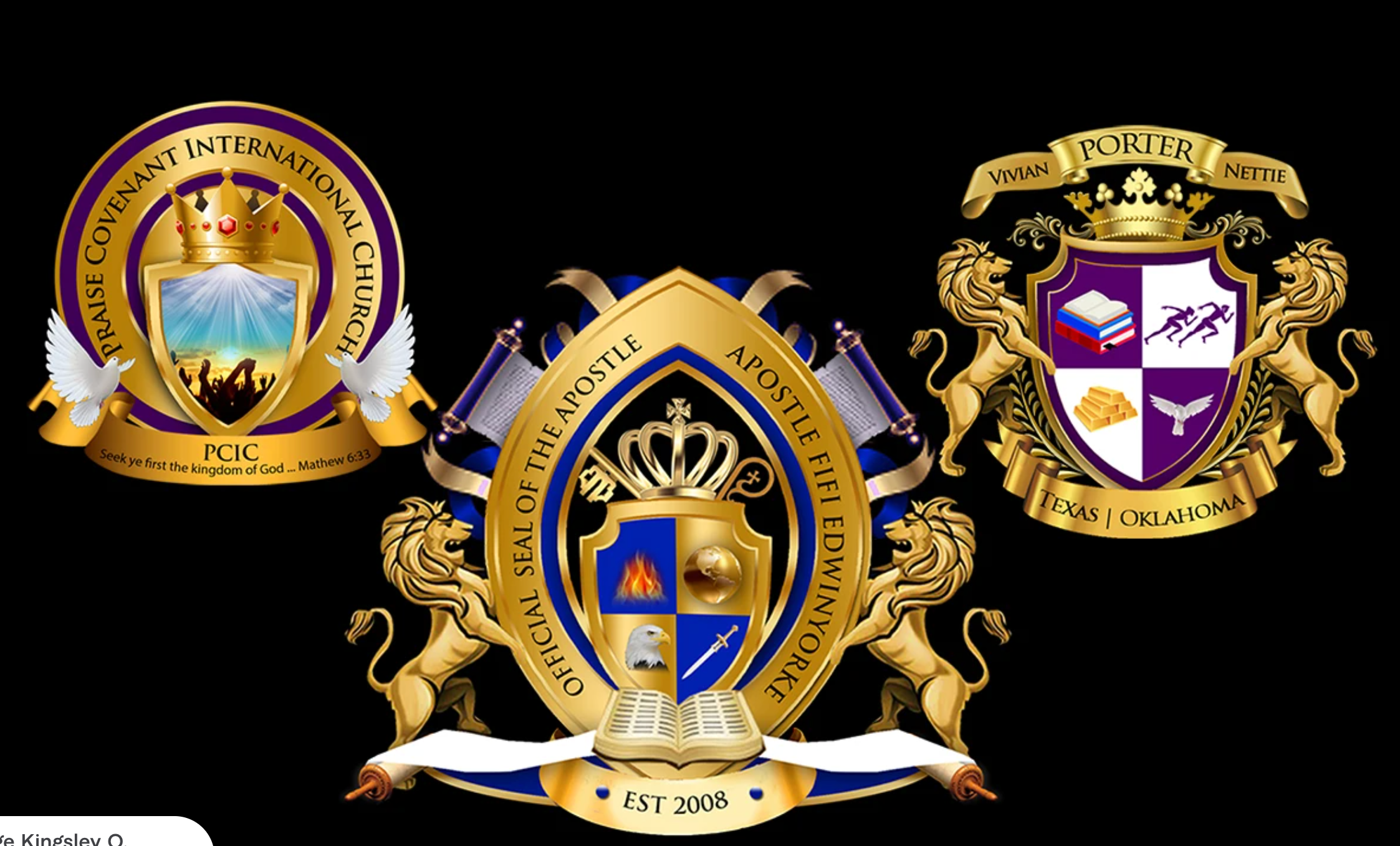 HD church seal logo, Apostle or Bishop Seal Design