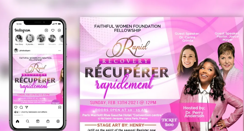 2 Custom Church Flyers